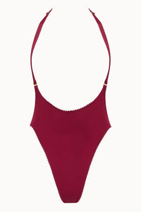 Tisja Damen Luxury Lingerie Serica open body burgundy size s/m to m/l